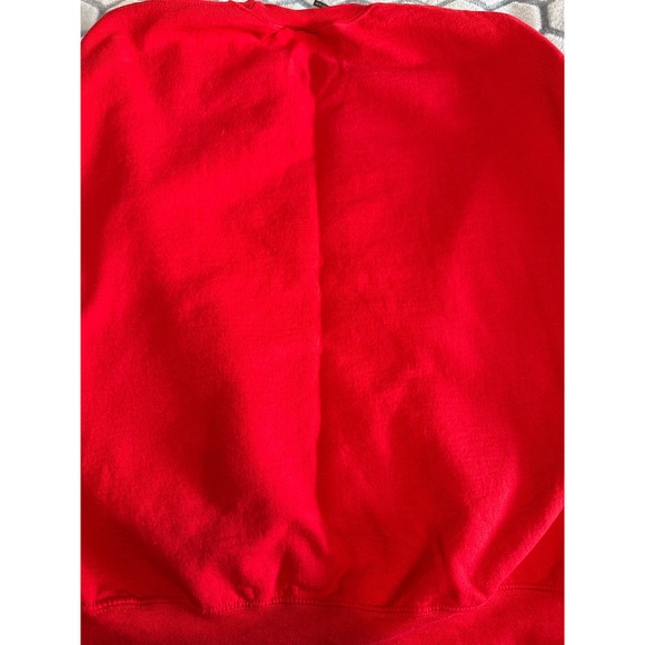 Gildan Heavy Blend Red Christmas Tree Graphic Sweatshirt XLT Unisex, Holiday - Picture 3 of 4